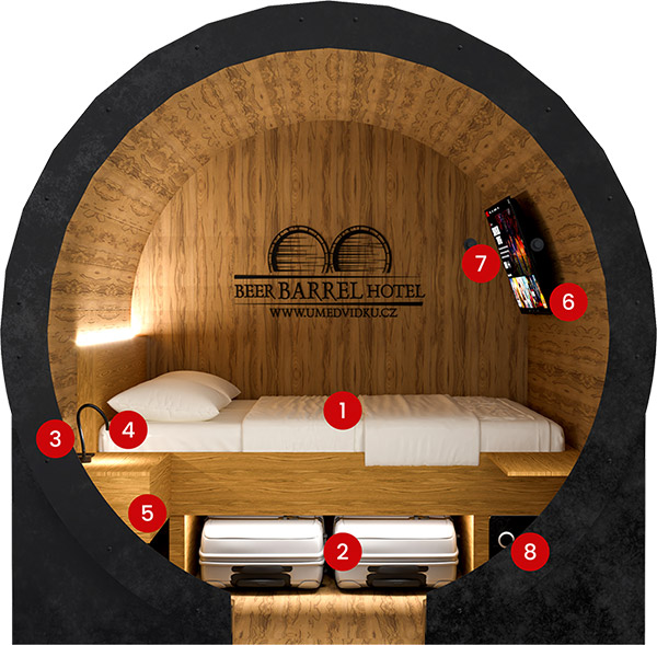 Beer barrels hotel
