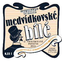 Pivo Medvídkovské bílé - beer white bear