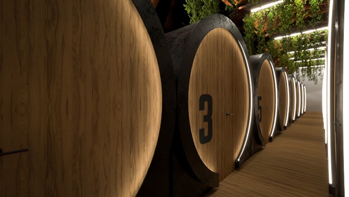 Beer barrels hotel