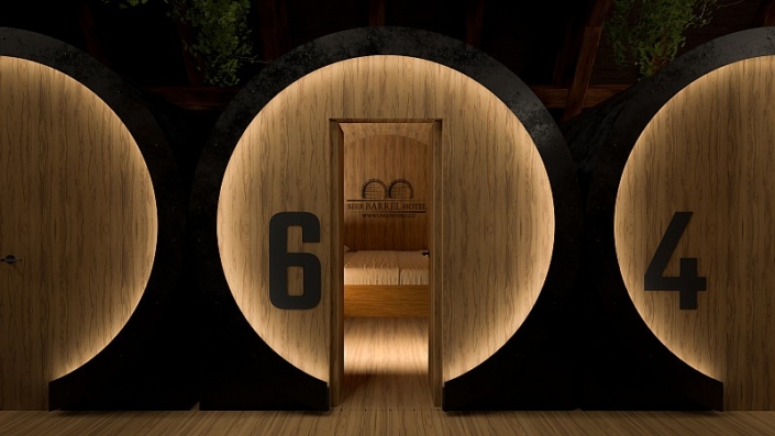 Beer barrels hotel